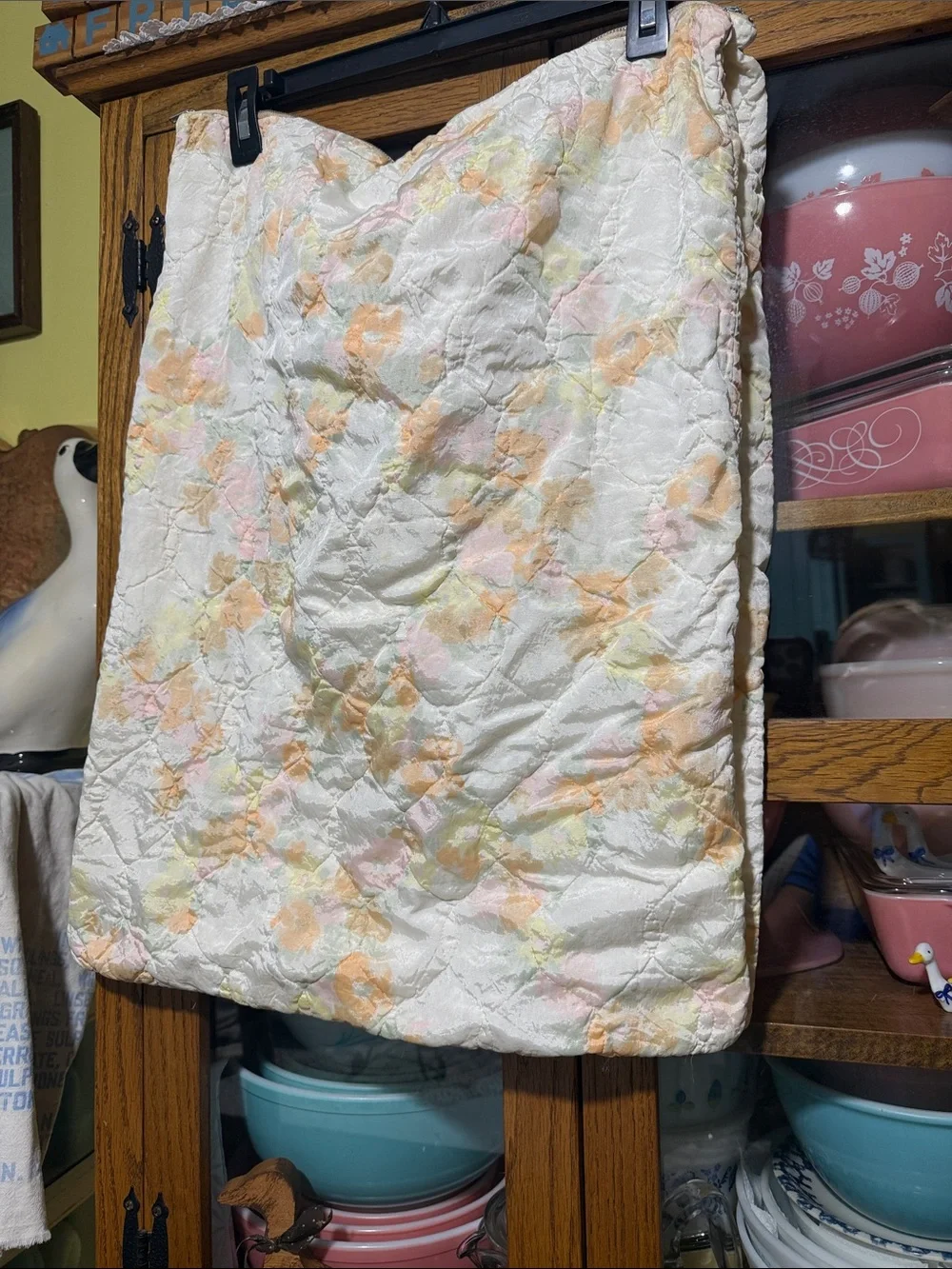 Soft Floral Quilted pillowcase Pastel Flowers cottagecore zipper🔥🔥